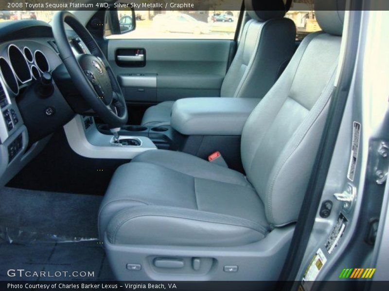  2008 Sequoia Platinum 4WD Graphite Interior