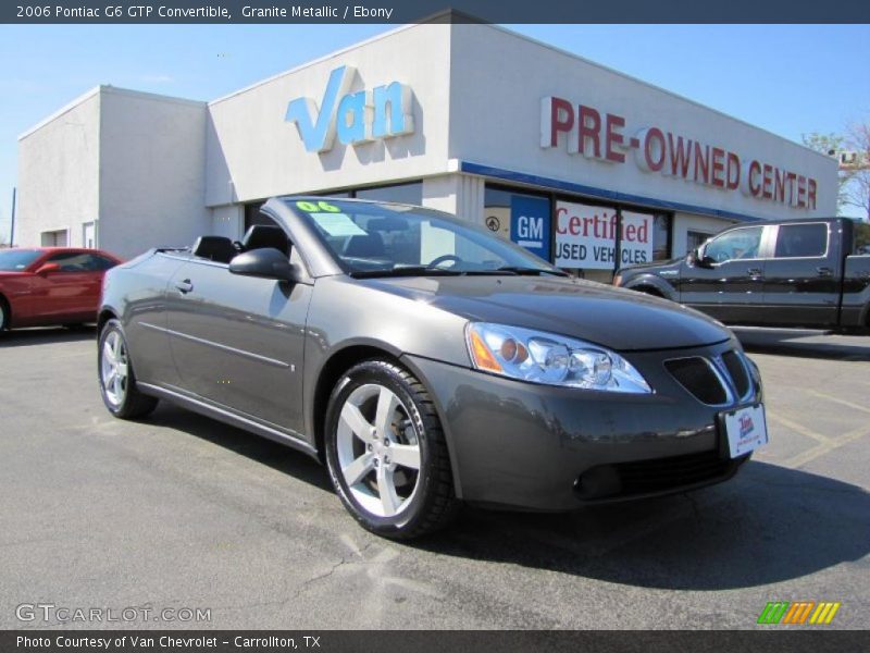 Granite Metallic / Ebony 2006 Pontiac G6 GTP Convertible