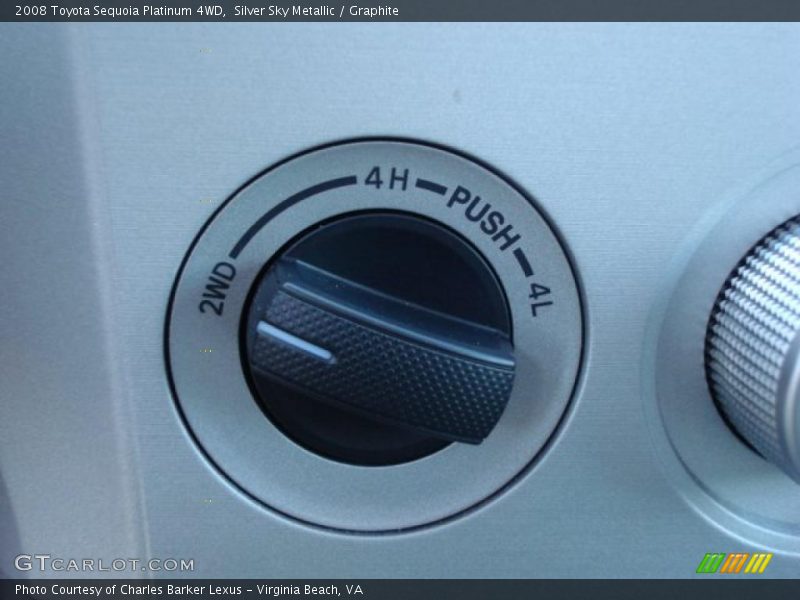 Controls of 2008 Sequoia Platinum 4WD