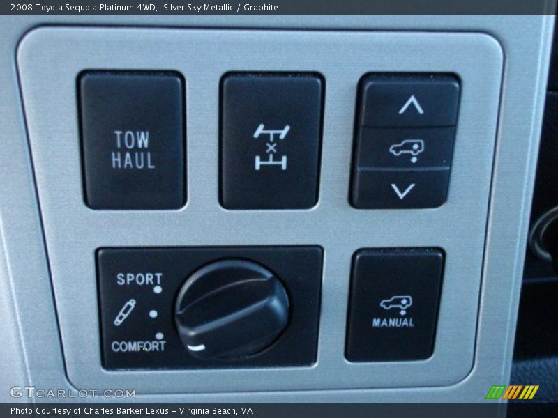 Controls of 2008 Sequoia Platinum 4WD