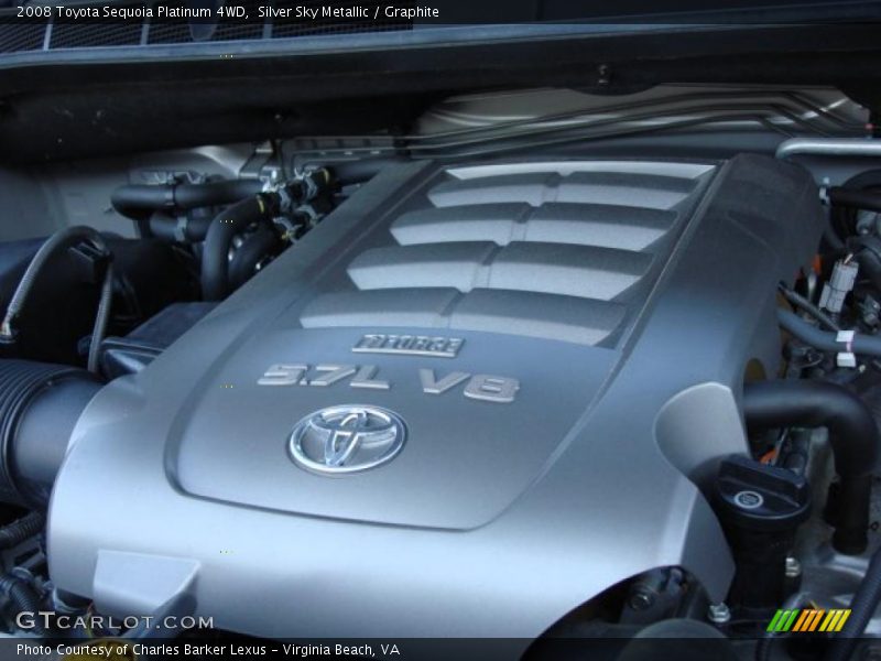 Silver Sky Metallic / Graphite 2008 Toyota Sequoia Platinum 4WD