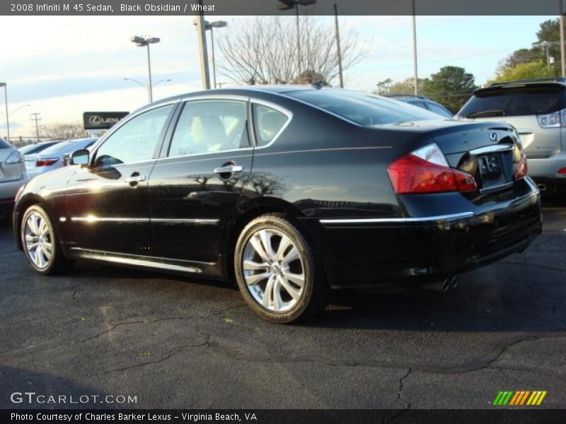 Black Obsidian / Wheat 2008 Infiniti M 45 Sedan