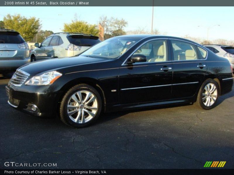 Black Obsidian / Wheat 2008 Infiniti M 45 Sedan