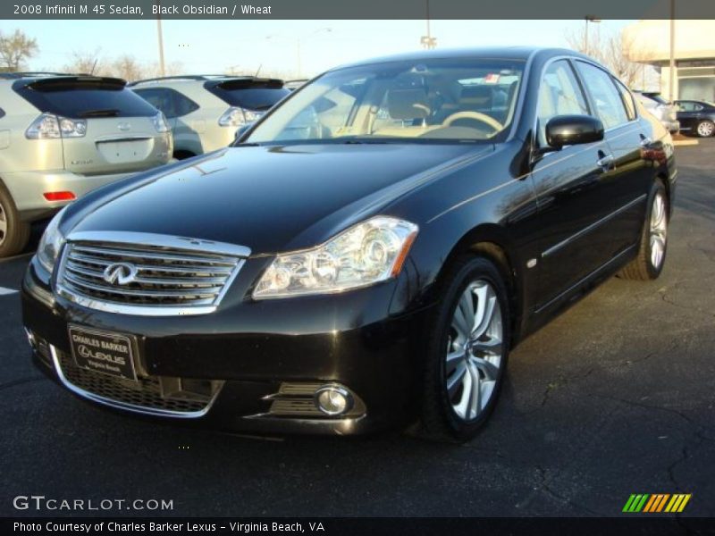 Black Obsidian / Wheat 2008 Infiniti M 45 Sedan