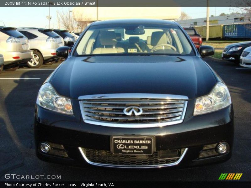 Black Obsidian / Wheat 2008 Infiniti M 45 Sedan