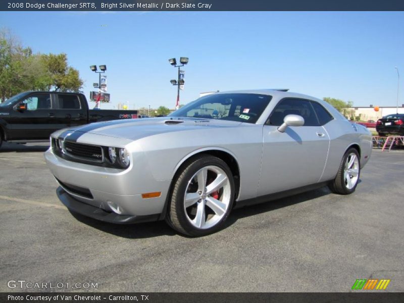 Bright Silver Metallic / Dark Slate Gray 2008 Dodge Challenger SRT8
