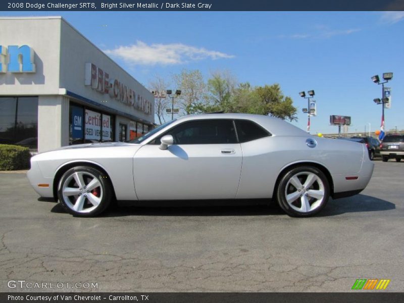 Bright Silver Metallic / Dark Slate Gray 2008 Dodge Challenger SRT8