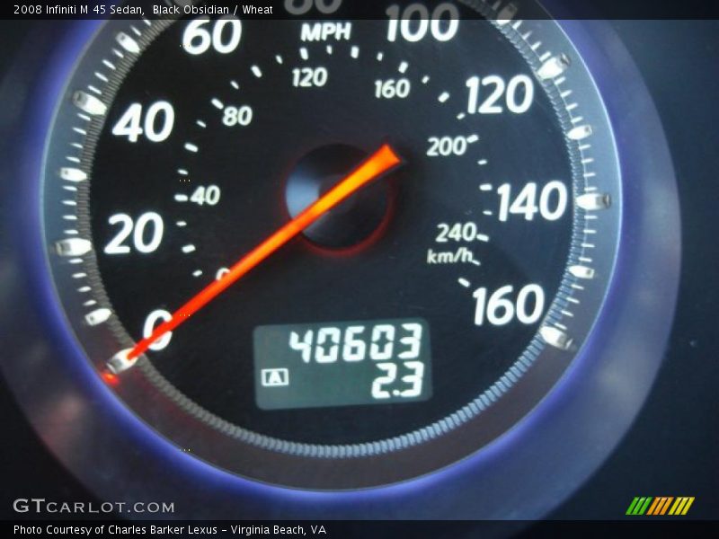 Black Obsidian / Wheat 2008 Infiniti M 45 Sedan