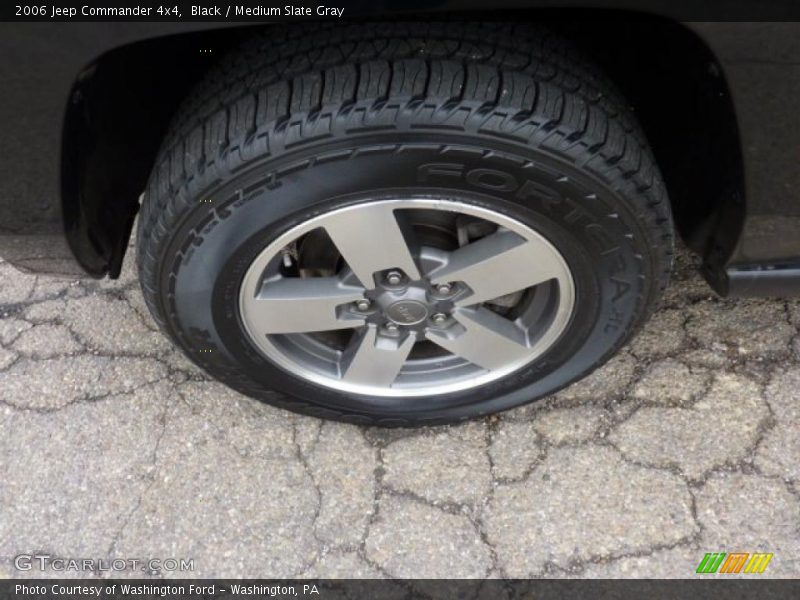 Black / Medium Slate Gray 2006 Jeep Commander 4x4
