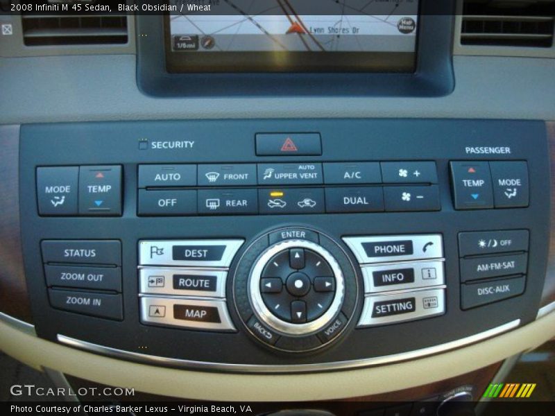 Controls of 2008 M 45 Sedan