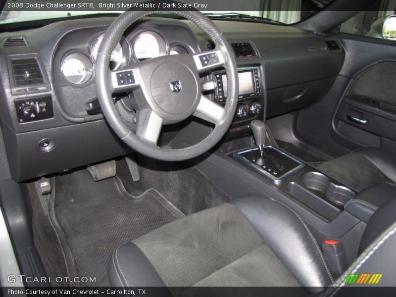 Bright Silver Metallic / Dark Slate Gray 2008 Dodge Challenger SRT8