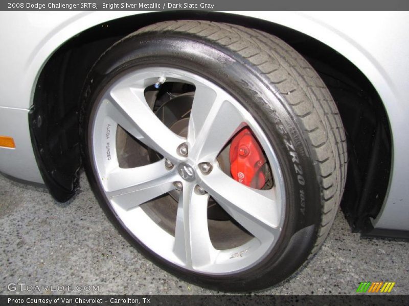 Bright Silver Metallic / Dark Slate Gray 2008 Dodge Challenger SRT8