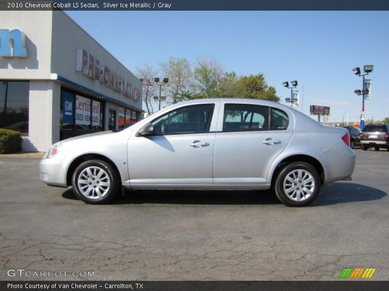 Silver Ice Metallic / Gray 2010 Chevrolet Cobalt LS Sedan