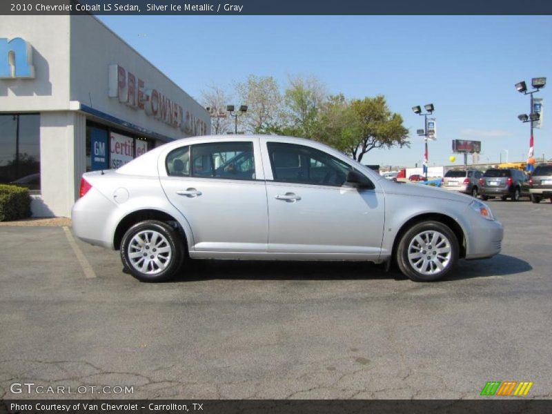 Silver Ice Metallic / Gray 2010 Chevrolet Cobalt LS Sedan