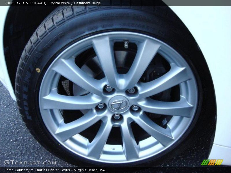 Crystal White / Cashmere Beige 2006 Lexus IS 250 AWD
