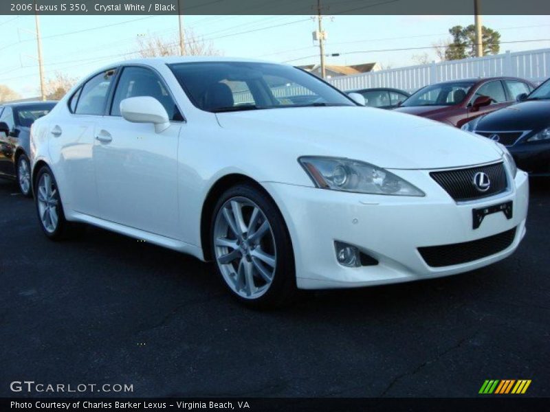 Crystal White / Black 2006 Lexus IS 350