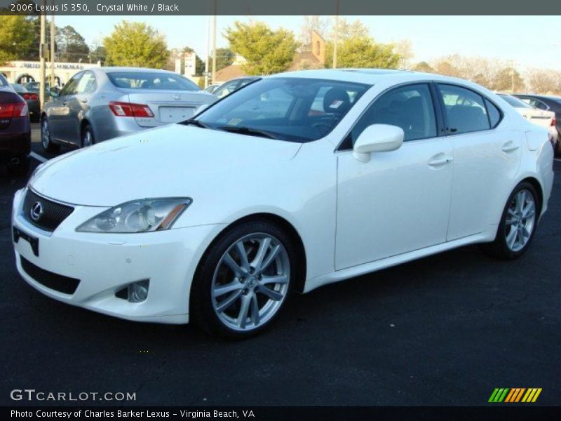 Crystal White / Black 2006 Lexus IS 350