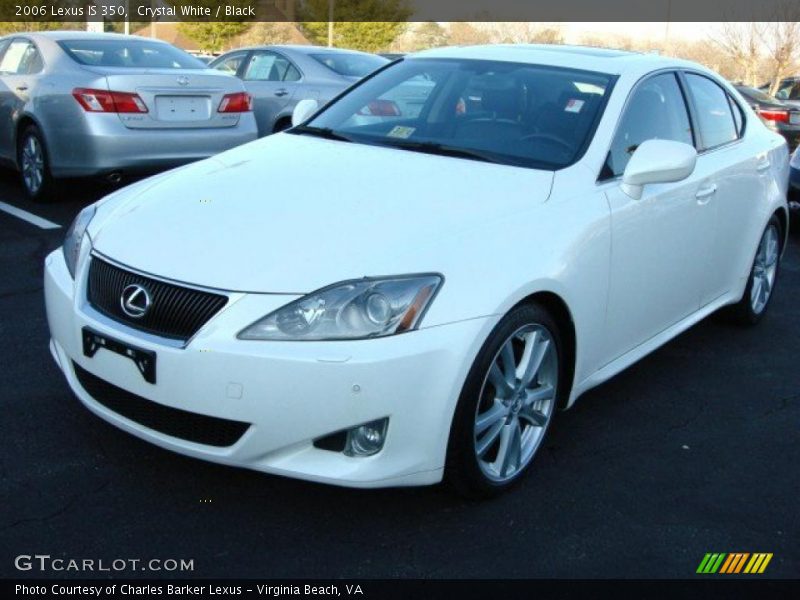 Crystal White / Black 2006 Lexus IS 350