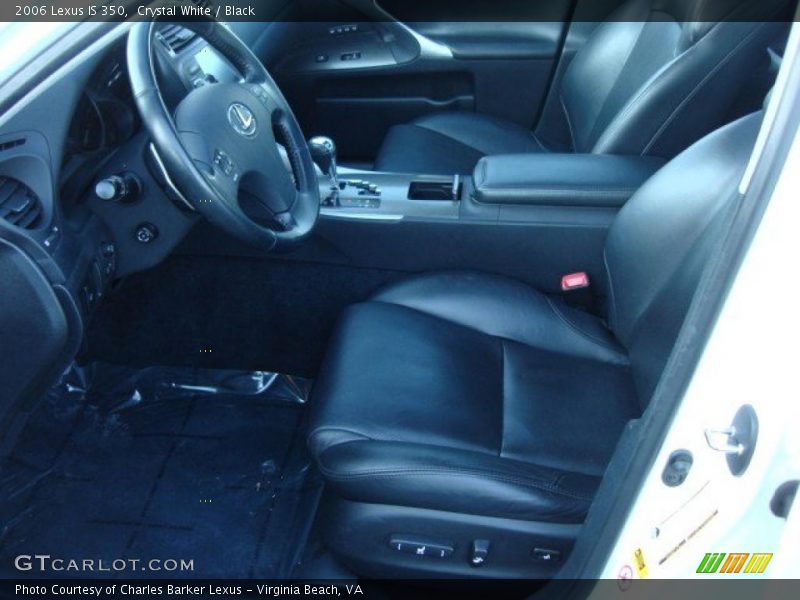 Crystal White / Black 2006 Lexus IS 350