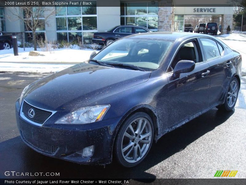 Black Sapphire Pearl / Black 2008 Lexus IS 250