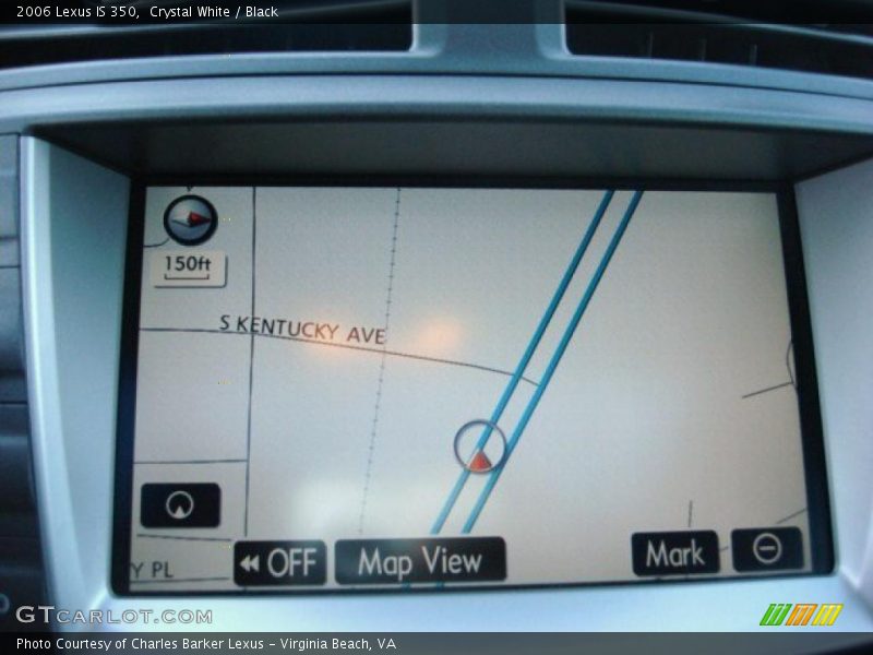 Crystal White / Black 2006 Lexus IS 350