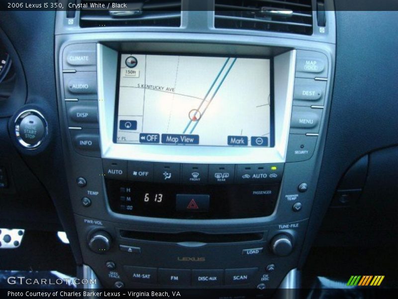 Crystal White / Black 2006 Lexus IS 350