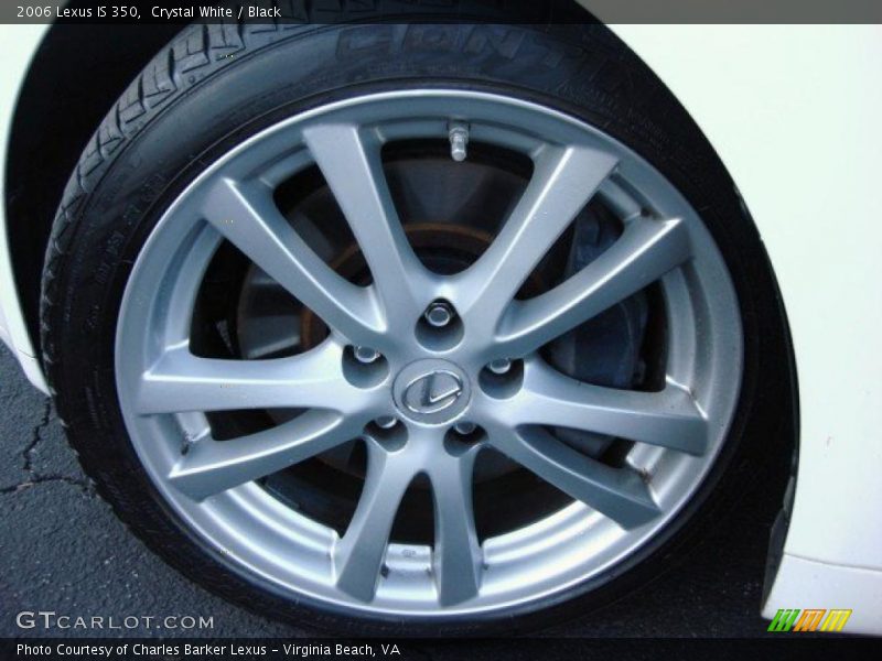 Crystal White / Black 2006 Lexus IS 350