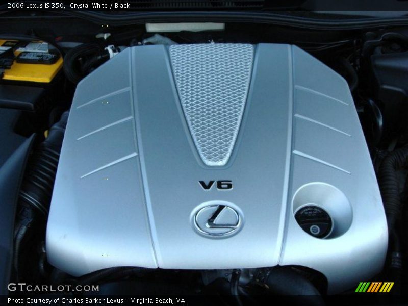 Crystal White / Black 2006 Lexus IS 350