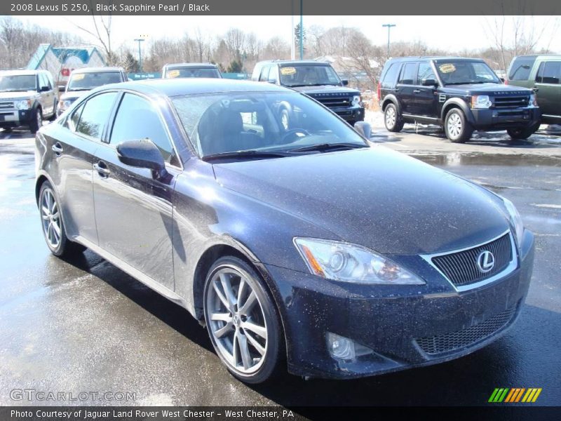 Black Sapphire Pearl / Black 2008 Lexus IS 250