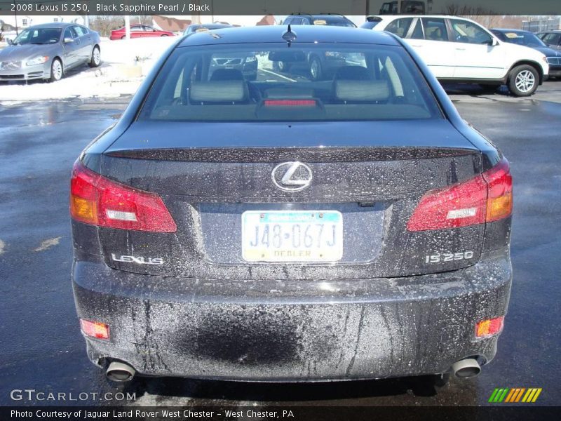 Black Sapphire Pearl / Black 2008 Lexus IS 250