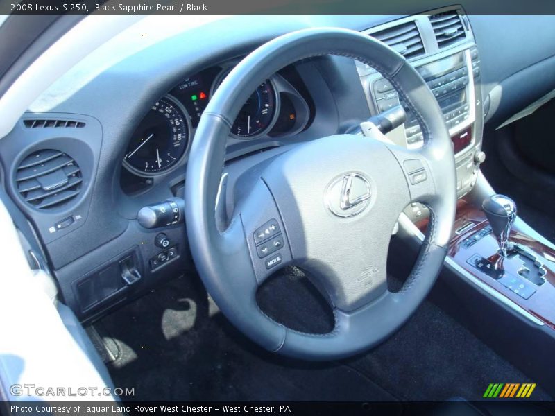 Black Sapphire Pearl / Black 2008 Lexus IS 250