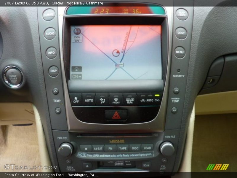 Glacier Frost Mica / Cashmere 2007 Lexus GS 350 AWD