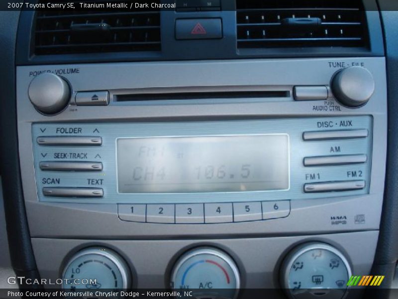 Titanium Metallic / Dark Charcoal 2007 Toyota Camry SE