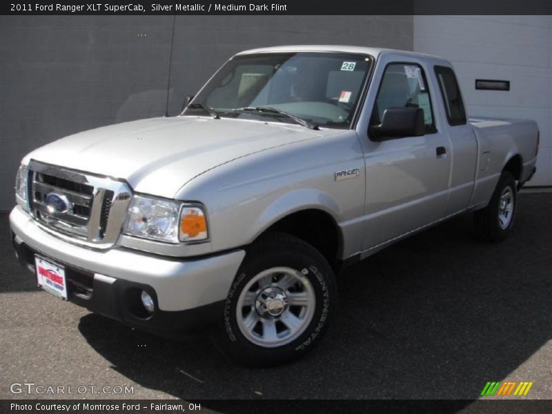 Silver Metallic / Medium Dark Flint 2011 Ford Ranger XLT SuperCab