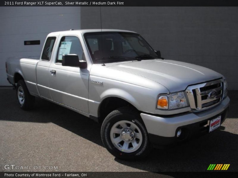 Silver Metallic / Medium Dark Flint 2011 Ford Ranger XLT SuperCab