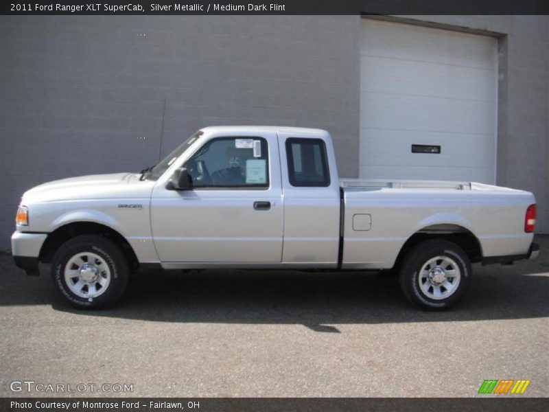 Silver Metallic / Medium Dark Flint 2011 Ford Ranger XLT SuperCab