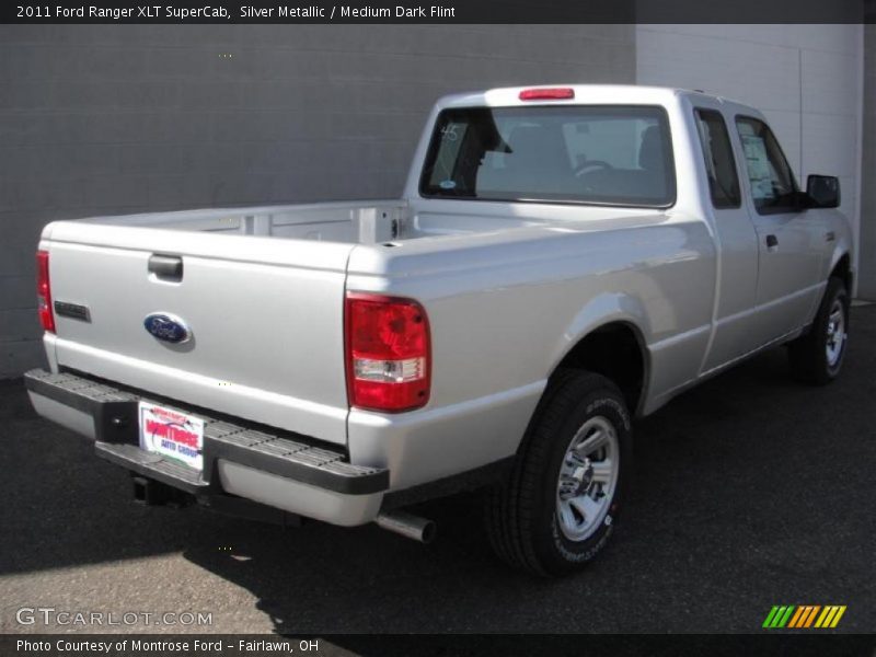 Silver Metallic / Medium Dark Flint 2011 Ford Ranger XLT SuperCab