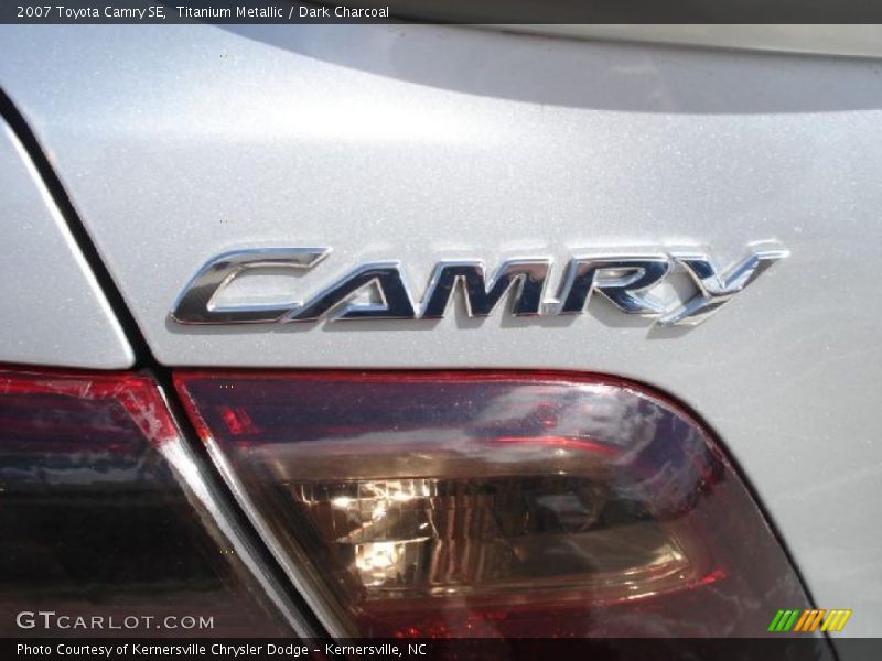 Titanium Metallic / Dark Charcoal 2007 Toyota Camry SE