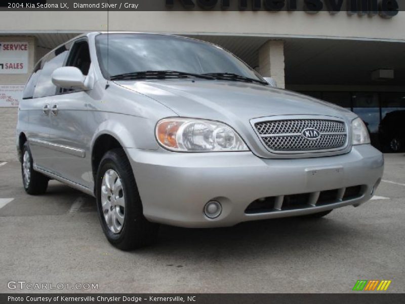 Diamond Silver / Gray 2004 Kia Sedona LX
