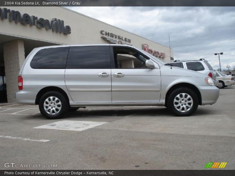 Diamond Silver / Gray 2004 Kia Sedona LX