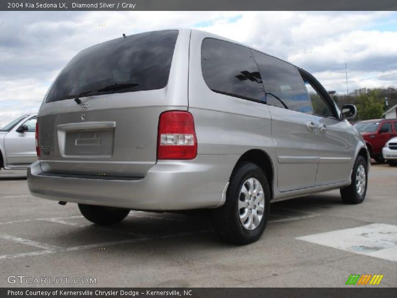 Diamond Silver / Gray 2004 Kia Sedona LX
