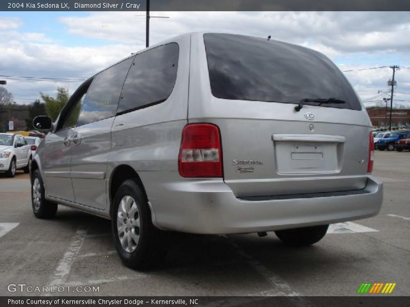 Diamond Silver / Gray 2004 Kia Sedona LX