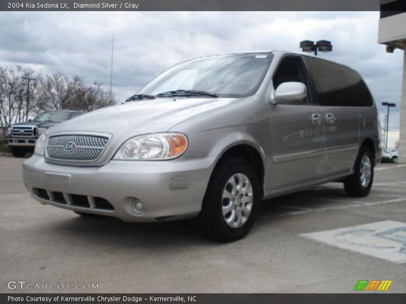 Diamond Silver / Gray 2004 Kia Sedona LX