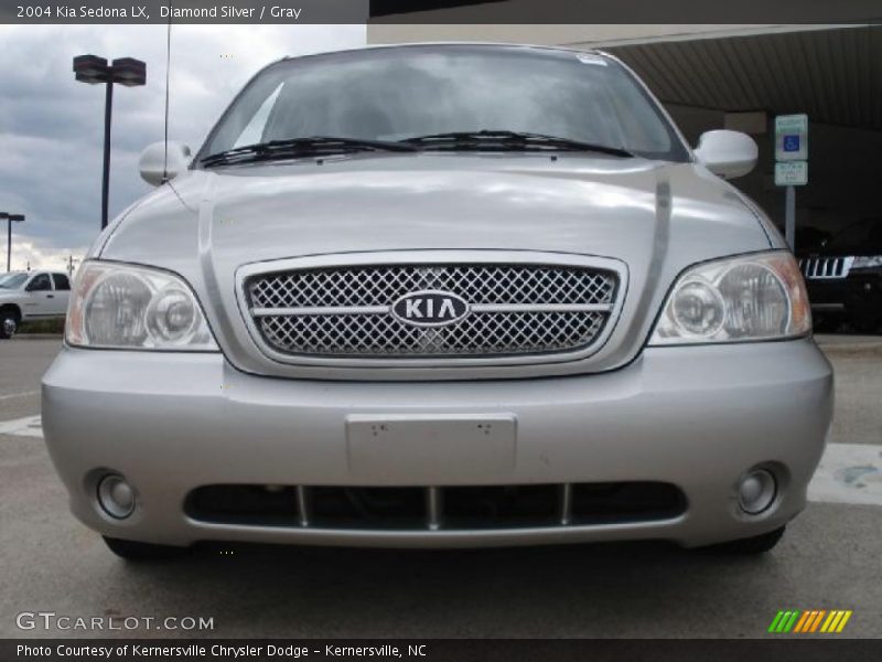 Diamond Silver / Gray 2004 Kia Sedona LX