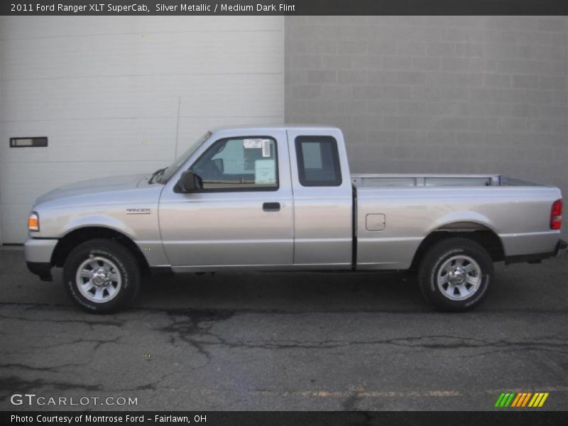 Silver Metallic / Medium Dark Flint 2011 Ford Ranger XLT SuperCab