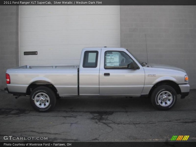 Silver Metallic / Medium Dark Flint 2011 Ford Ranger XLT SuperCab