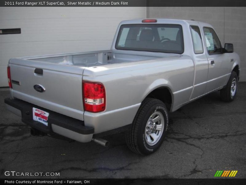Silver Metallic / Medium Dark Flint 2011 Ford Ranger XLT SuperCab
