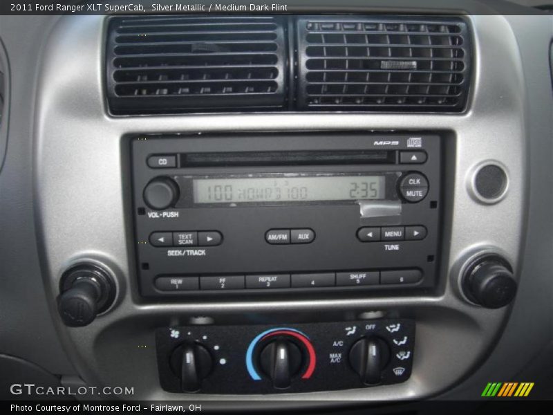 Controls of 2011 Ranger XLT SuperCab