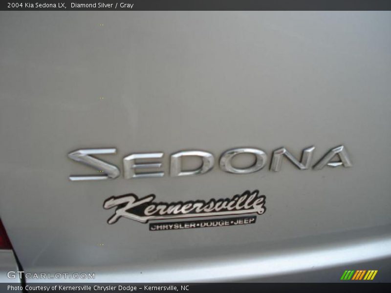 Diamond Silver / Gray 2004 Kia Sedona LX