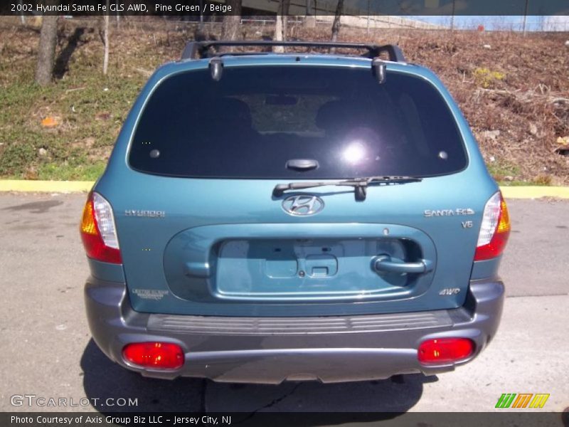 Pine Green / Beige 2002 Hyundai Santa Fe GLS AWD